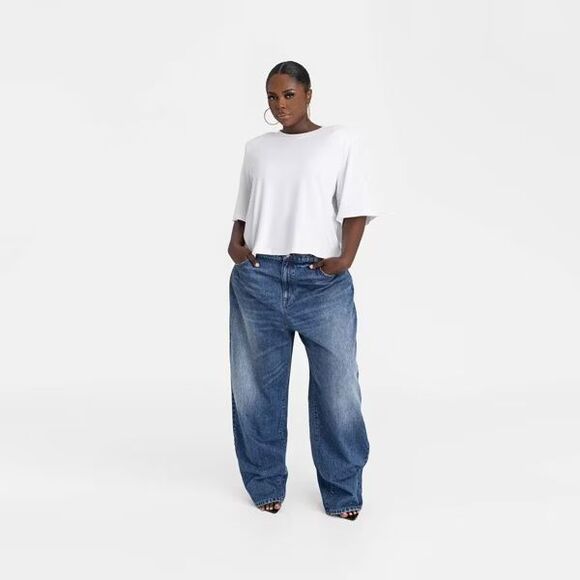 KBB by KAHLANA Women's Short Sleeve 'The Trice Tee' Shirt White S NWT - Picture 1 of 7